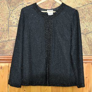 JMD Vintage Black Beaded Dinner Jacket